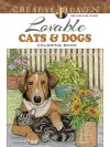 Creative Haven Lovable Cats and Dogs Coloring Book cover