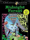 Creative Haven Midnight Forest Coloring Book cover