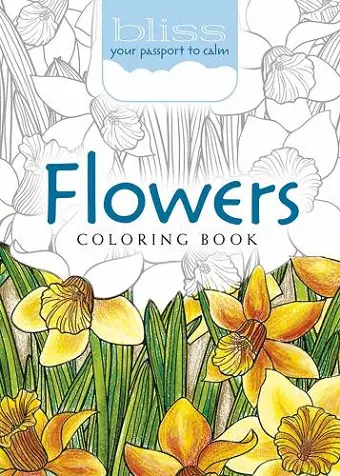 Bliss Flowers Coloring Book cover
