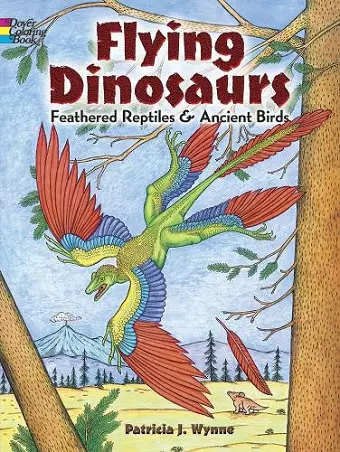 Flying Dinosaurs Coloring Book cover