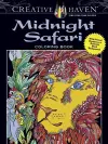 Creative Haven Midnight Safari Coloring Book cover