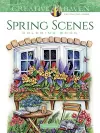 Creative Haven Spring Scenes Coloring Book cover