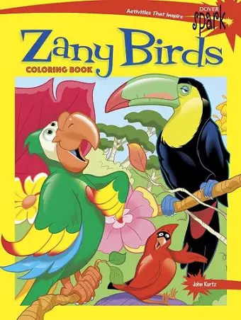 Spark Zany Birds Coloring Book cover