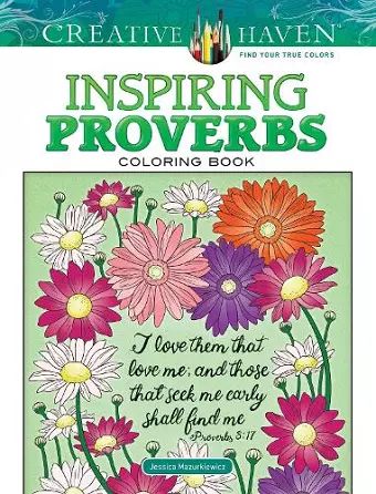 Creative Haven Inspiring Proverbs Coloring Book cover