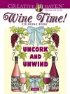 Creative Haven Wine Time! Coloring Book cover