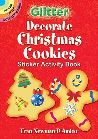 Glitter Decorate Christmas Cookies Sticker Activity Book cover