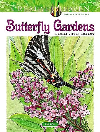 Creative Haven Butterfly Gardens Coloring Book cover
