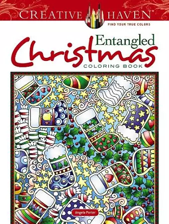 Creative Haven Entangled Christmas Coloring Book cover