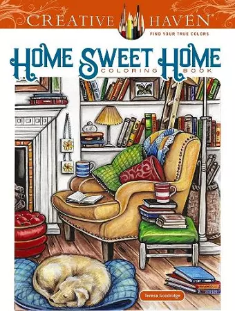 Creative Haven Home Sweet Home Coloring Book cover