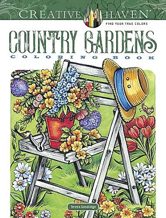 Creative Haven Country Gardens Coloring Book cover