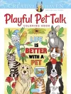 Creative Haven Playful Pet Talk Coloring Book cover