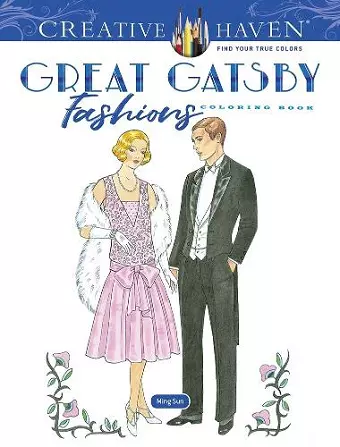 Creative Haven Great Gatsby Fashions Coloring Book cover