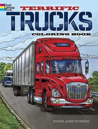 Terrific Trucks Coloring Book cover