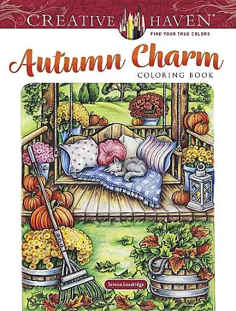 Creative Haven Autumn Charm Coloring Book cover
