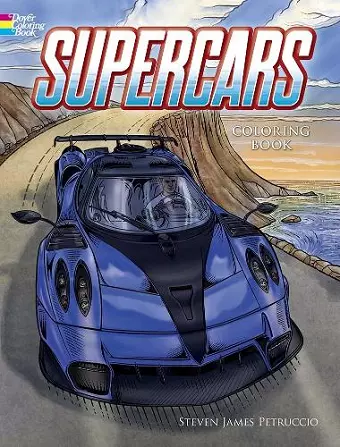 Supercars Coloring Book cover