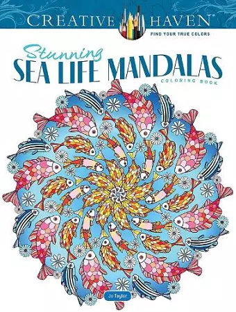 Creative Haven Stunning Sea Life Mandalas Coloring Book cover