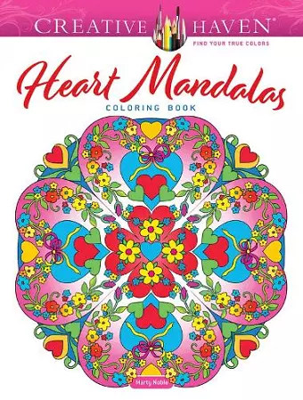 Creative Haven Heart Mandalas Coloring Book cover