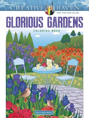 Creative Haven Gorgeous Gardens Coloring Book cover