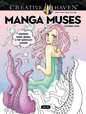 Creative Haven Manga Muses Coloring Book cover