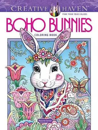 Creative Haven Boho Bunnies Coloring Book cover