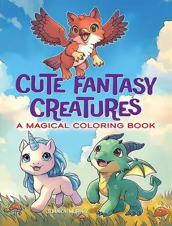 Cute Fantasy Creatures: A Magical Coloring Book cover