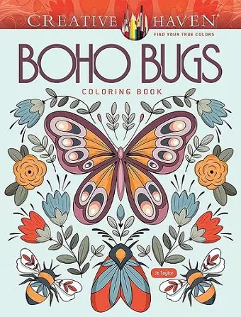 Creative Haven Boho Bugs Coloring Book cover