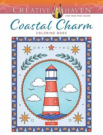 Creative Haven Coastal Charm Coloring Book cover