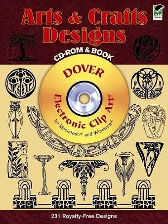 Arts and Crafts Designs CD-ROM and Book cover