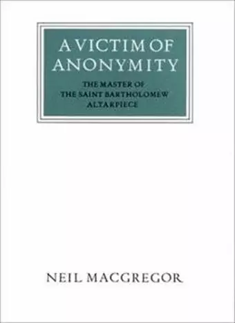 A Victim of Anonymity cover