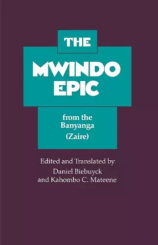 The Mwindo Epic from the Banyanga cover