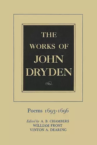 The Works of John Dryden, Volume IV cover