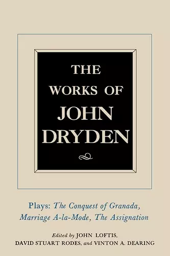 The Works of John Dryden, Volume XI cover