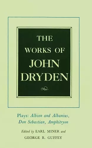 The Works of John Dryden, Volume XV cover