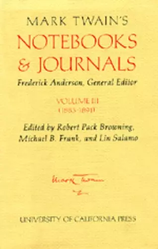 Mark Twain's Notebooks and Journals, Volume III cover