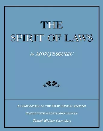 The Spirit of Laws cover