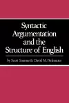 Syntactic Argumentation and the Structure of English cover