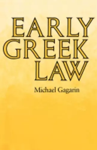 Early Greek Law cover