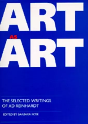 Art as Art cover