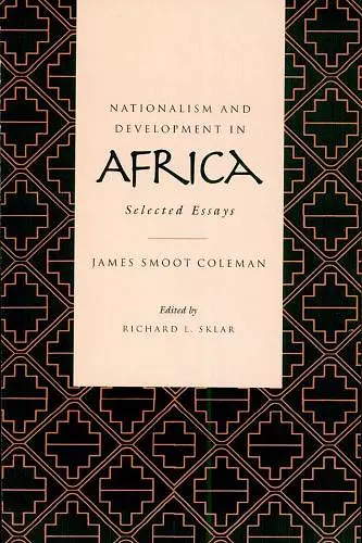 Nationalism and Development in Africa cover