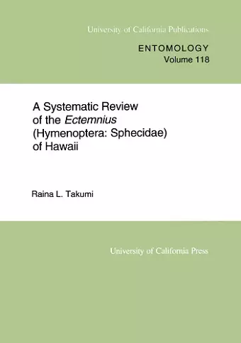 A Systematic Review of the Ectemnius (Hymenoptera cover