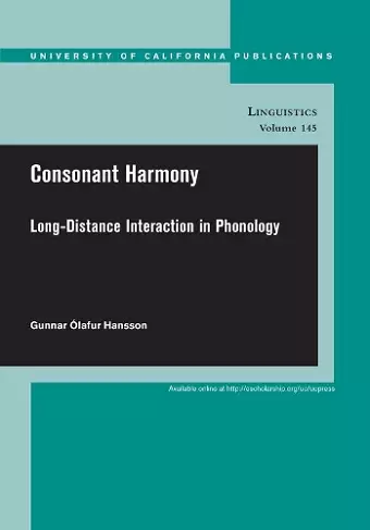 Consonant Harmony cover