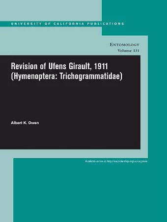 Revision of Ufens Girault, 1911 (Hymenoptera: Trichogrammatidae) cover