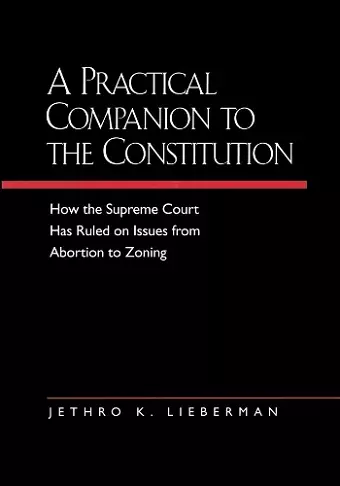 A Practical Companion to the Constitution cover