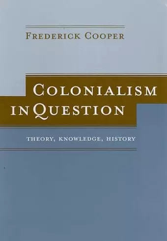 Colonialism in Question cover