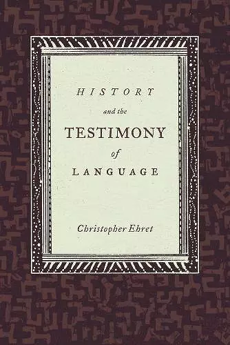 History and the Testimony of Language cover