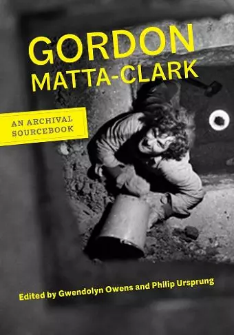 Gordon Matta-Clark cover