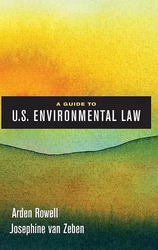 A Guide to U.S. Environmental Law cover