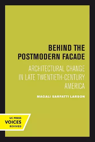 Behind the Postmodern Facade cover