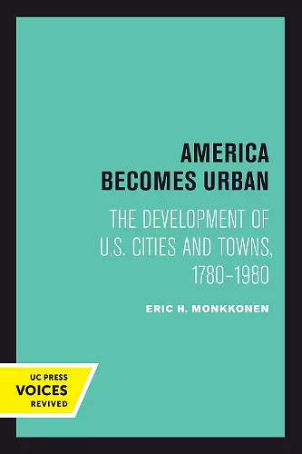 America Becomes Urban cover