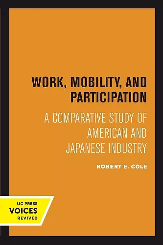 Work, Mobility, and Participation cover